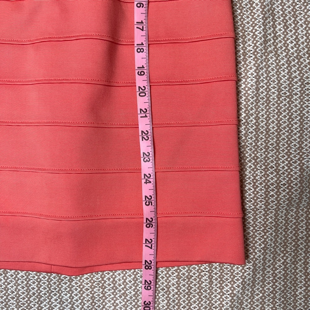 BCBGMAXAZRIA Coral Bodycon Bandage Dress Size 2 - Picture 13 of 13